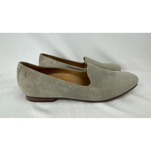 Vionic Womens Willa II Loafers Size 8.5 Dark Taupe Suede Slip-On Comfort Shoes - Picture 1 of 13